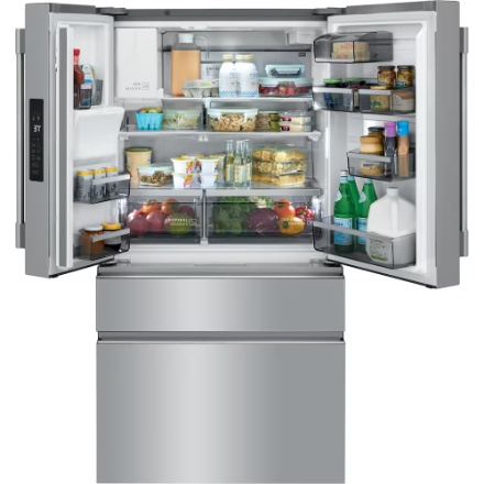 Frigidaire Professional PRMC2285AF 36-inch W 21.4 Cu. Ft. Counter-Depth 4-Door French Door Refrigerator in Smudge-Proof Stainless Steel - ENERGY STAR®