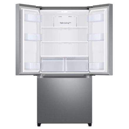Samsung RF18A5101SR 33-inch W 18 cu. ft. Smart 3-Door French Door Refrigerator in Stainless Steel, Counter Depth - ENERGY STAR®