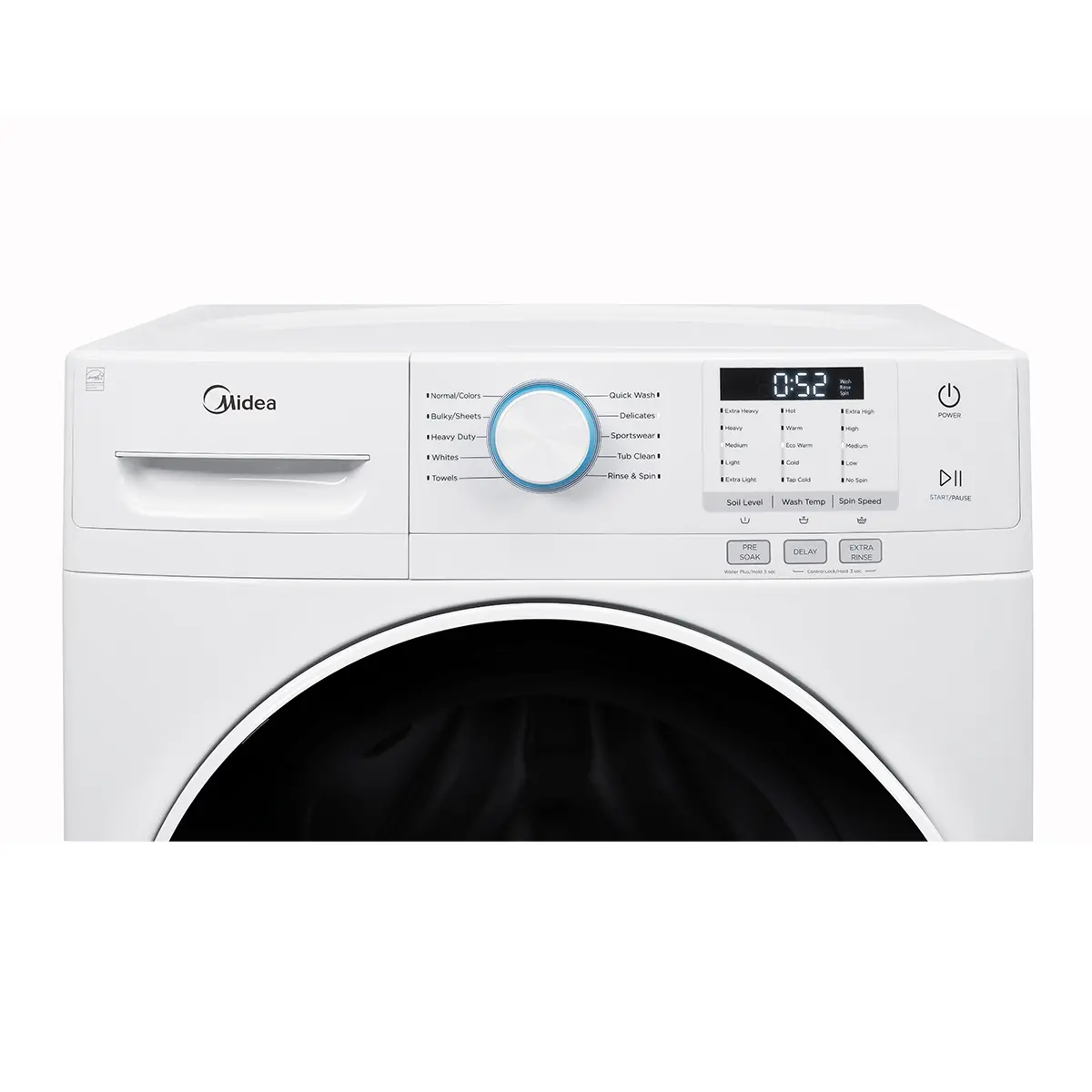 Midea MLH52N5AWW 5.2 cu ft. White Front Load Washer with Automatic Vibration Reduction
