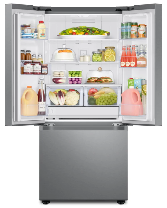 Samsung RF22A4221SR 30-Inch W 21.8 Cu.Ft. French Door Refrigerator with Water Dispenser in Stainless Steel - ENERGY STAR®