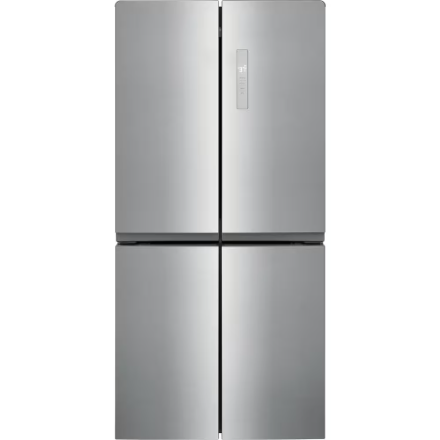Frigidaire FRQG1721AV 33-inch W 17.4 Cu. Ft. 4 Door Refrigerator in Brushed Steel, Counter Depth