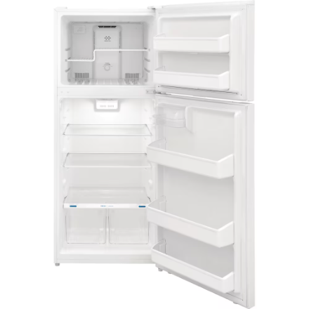 Frigidaire FFHT1822UW 28-inch W 17.6 Cu. Ft. Top Freezer Refrigerator in White - ENERGY STAR®