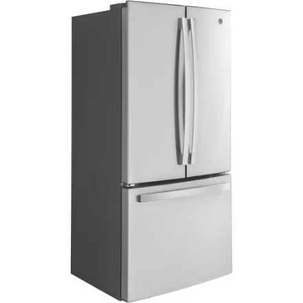 GE  GWE19JYLFS  33-inch 18.6 cu.ft. French Door, Fingerprint Resistant Refrigerator Counter Depth in Stainless Steel