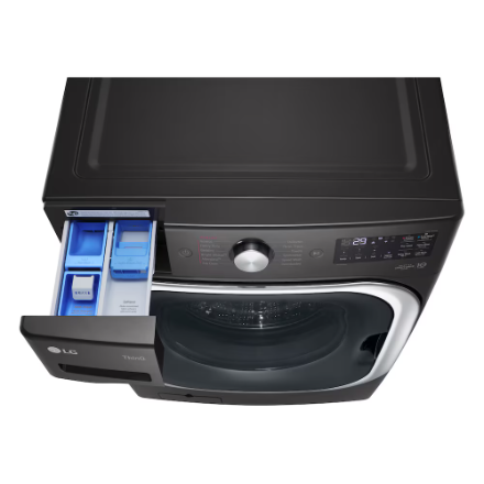 LG WM8900HBA Electronics 6.0 cu. ft. Wi-Fi Enabled Front Load Washer in Black Steel - ENERGY STAR®