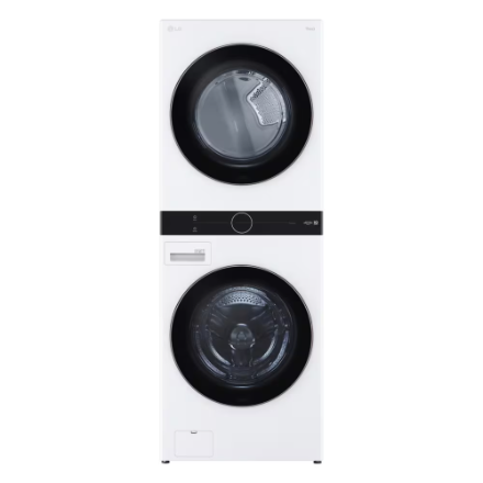 LG WKE100HWA Front Load WashTower Laundry Centre with 5.2 cu. ft. Washer and 7.4 cu. ft. Electric Dryer in White - ENERGY STAR®