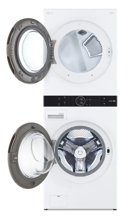 LG WKE100HWA Front Load WashTower Laundry Centre with 5.2 cu. ft. Washer and 7.4 cu. ft. Electric Dryer in White - ENERGY STAR®