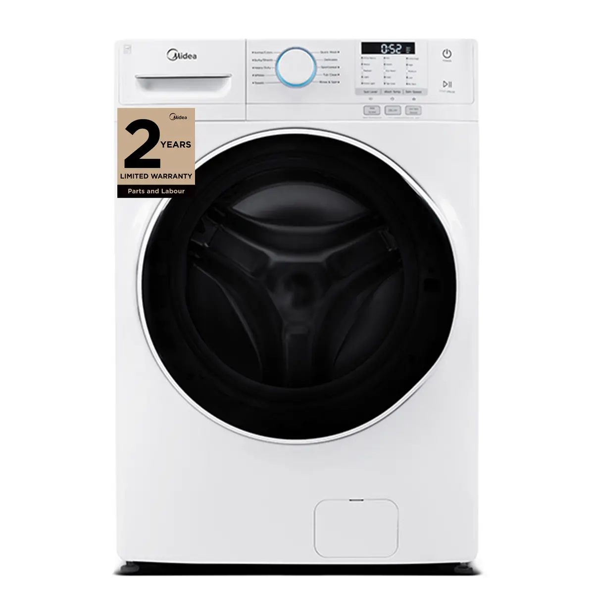 Midea MLH52N5AWW 5.2 cu ft. White Front Load Washer with Automatic Vibration Reduction