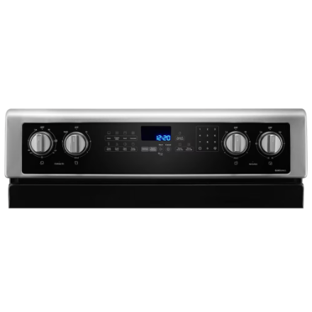 Whirlpool YWFE745H0FS Electric Range with AquaLift Self-Cleaning Technology and True Convection Oven in Stainless Steel Model