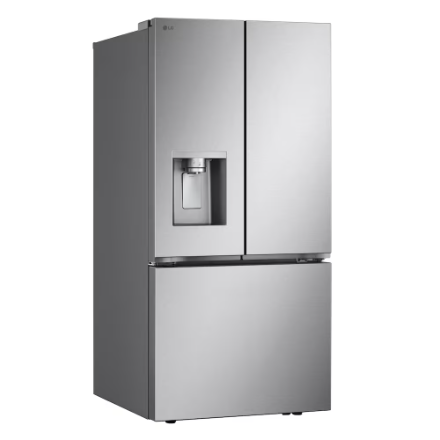 LG  LF25S6330S 33-inch W 25 cu.ft. Standard Depth 3-Door French Door Refrigerator with Dual Ice Makers in Stainless Steel - ENERGY STAR®