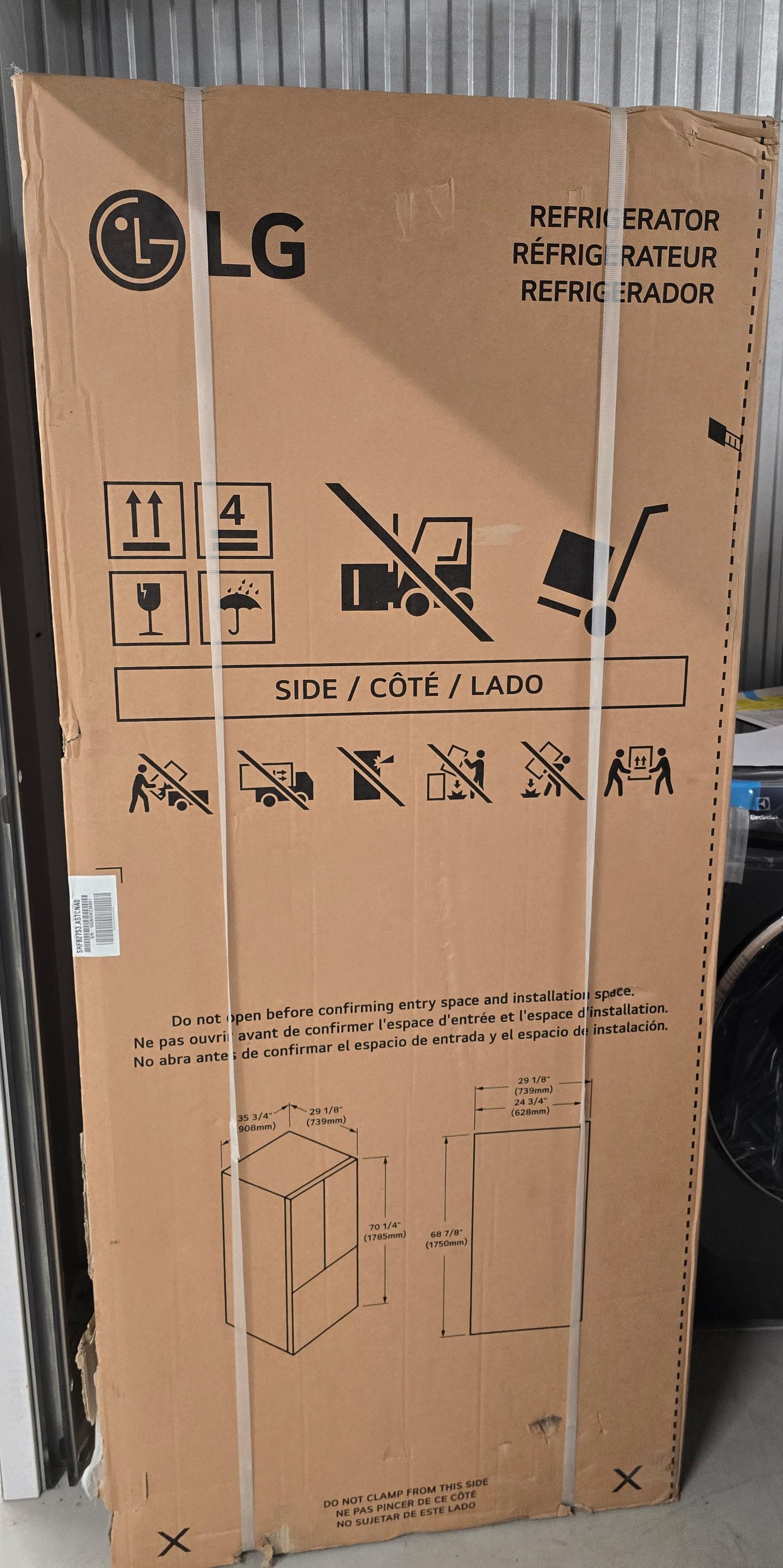 LG Studio SRFB27S3 Counter Depth MAX French Door Refrigerator, 36 inch Width, ENERGY STAR Certified, 27 cu. ft. Capacity Counter-Depth MAX
