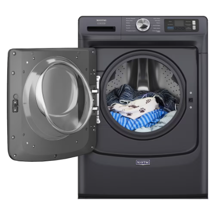 Maytag  MFW7020RF 5.8 Cu. Ft. Smart Front Load Washer with Pet Pro System in Midnight Steel - ENERGY STAR®