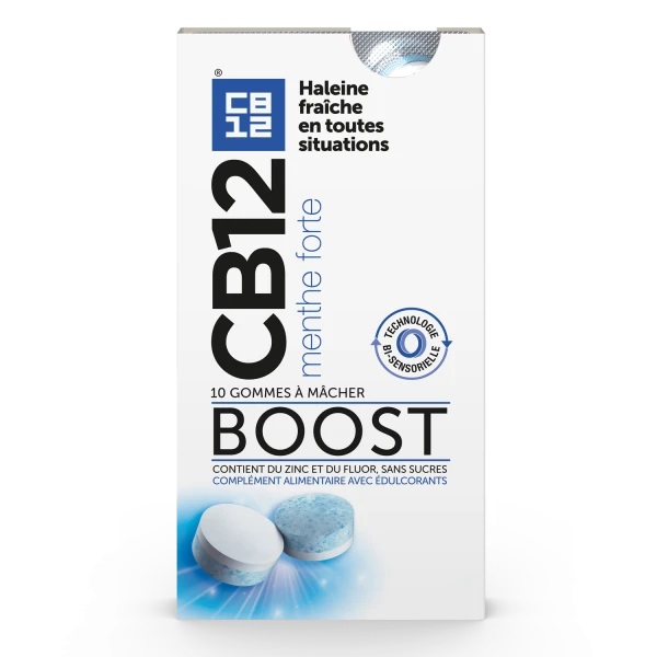 CB12 Boost Gomme à mâcher menthe forte
