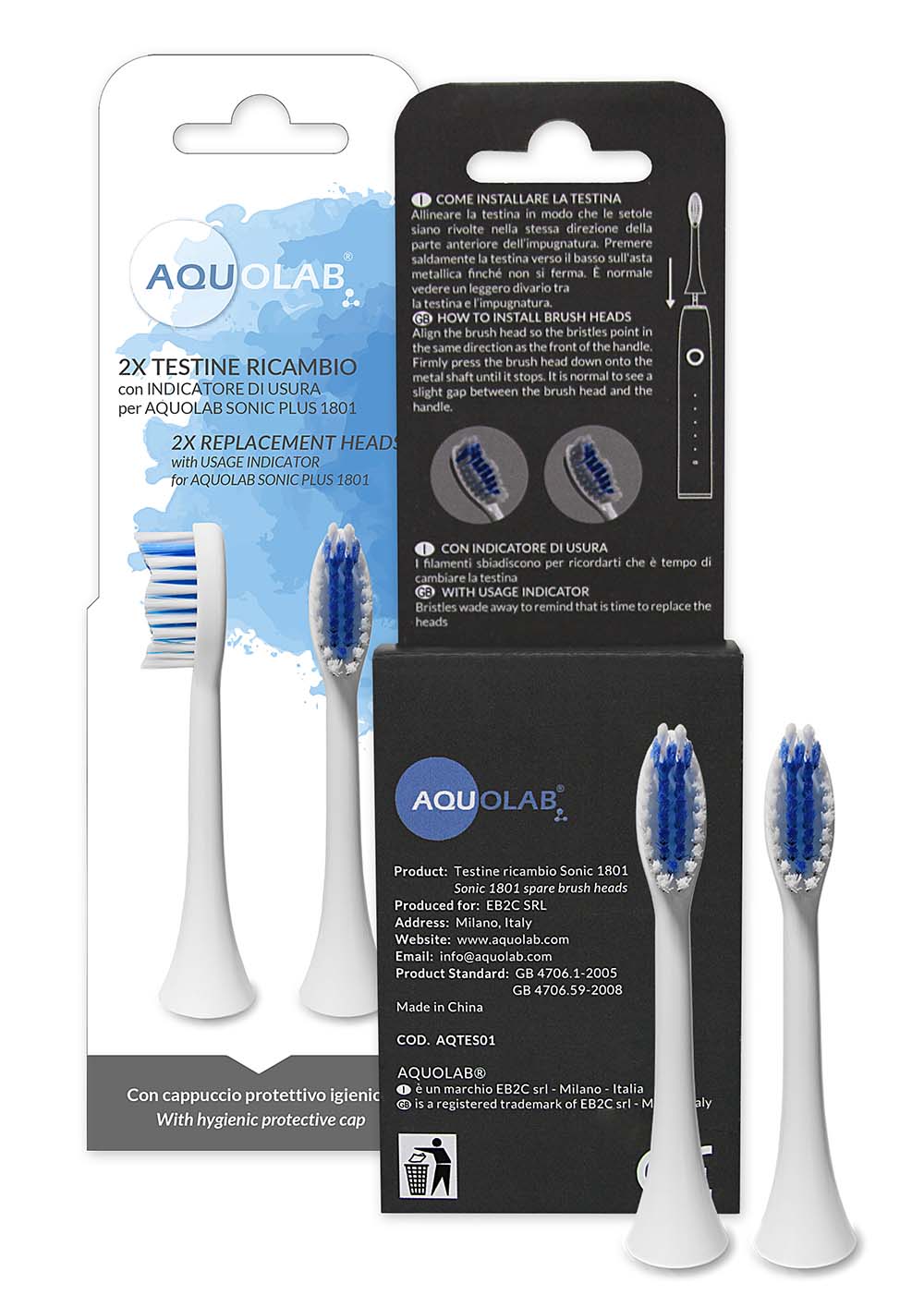 Cepillo sónico AQUOLAB 1801