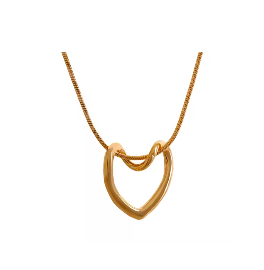 Colar Coração Twisted - Dourado