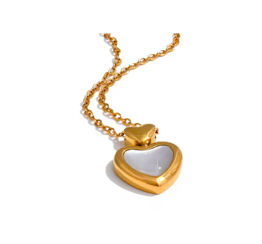Colar Pingente Coração - Dourado
