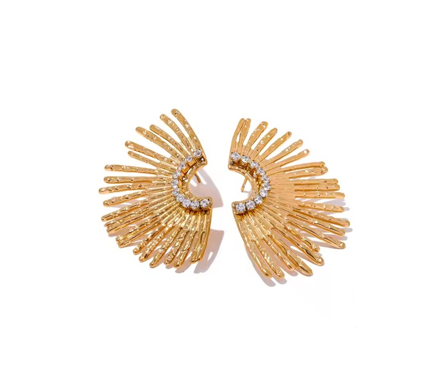 Brincos Half Sun - Dourado