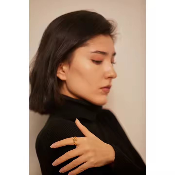 Anel Huggie - Dourado