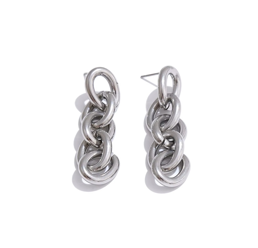 Brincos Correntes minimalista - Dourado