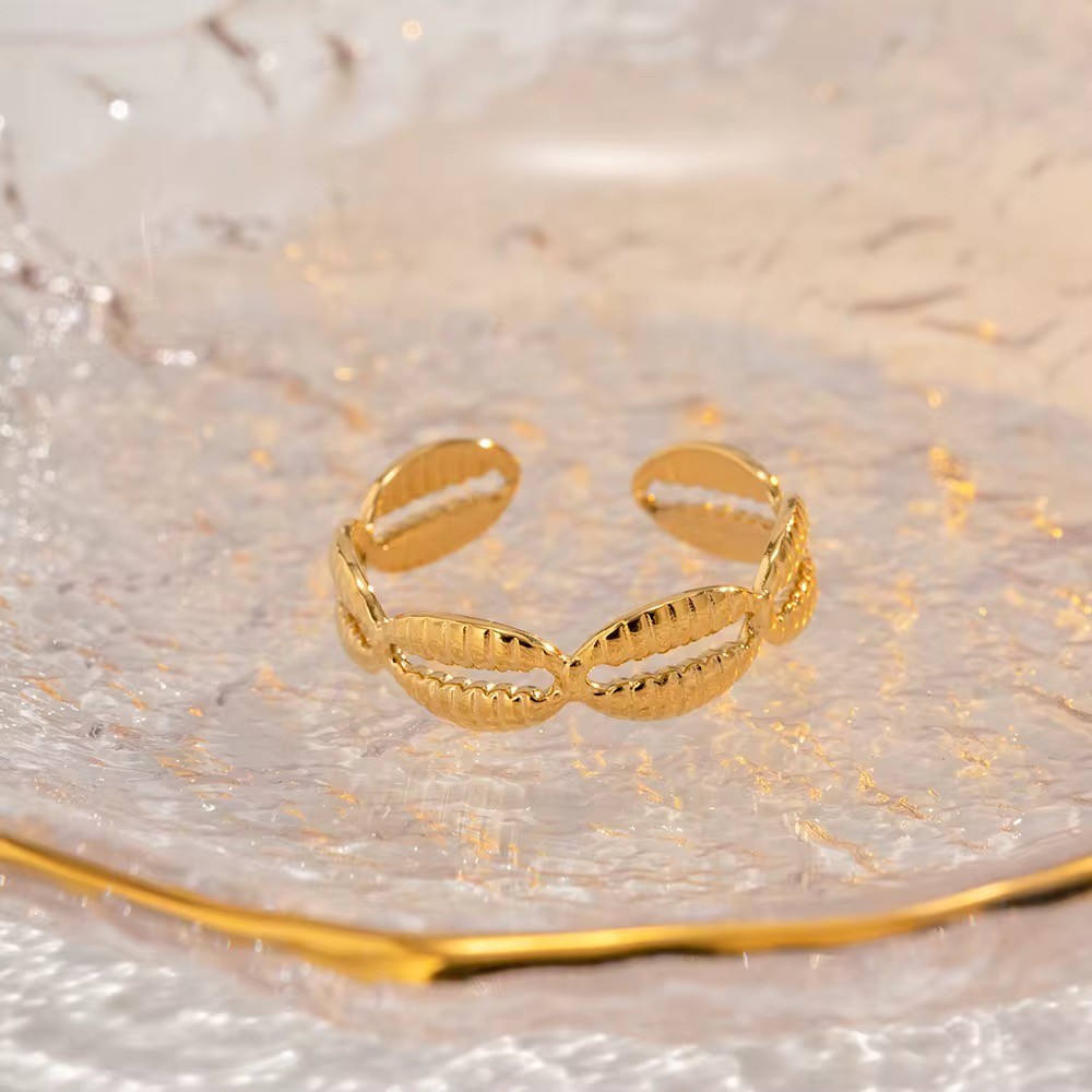 Anel Búzios - Dourado