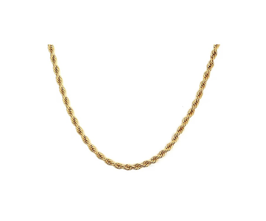 Colar corrente torcida - Dourado