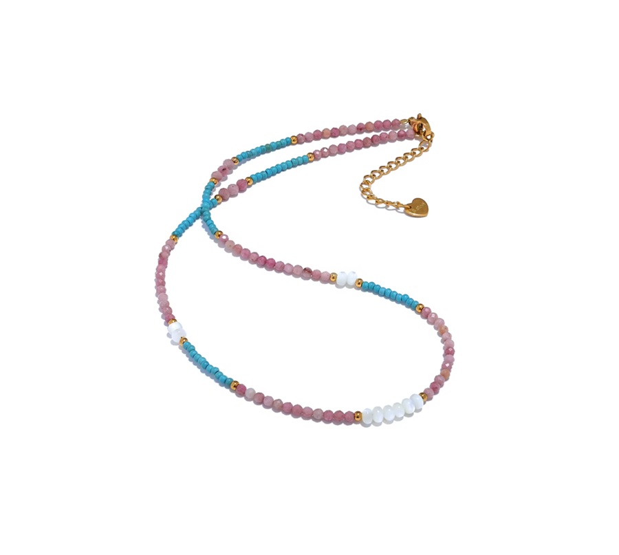 Colar Pedra natural Rodocrosita - Clorido