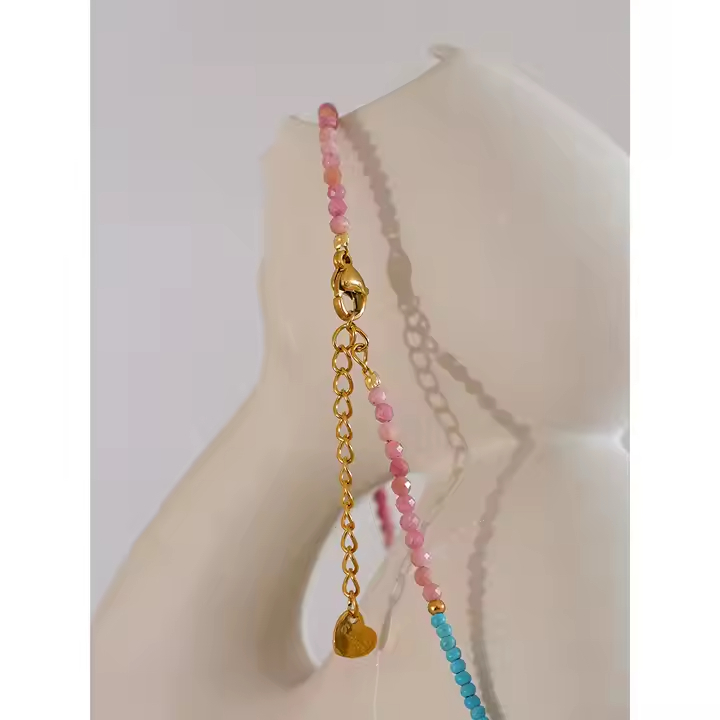 Colar Pedra natural Rodocrosita - Clorido