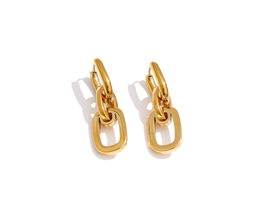 Brincos Argolas Minimalista  - Dourado