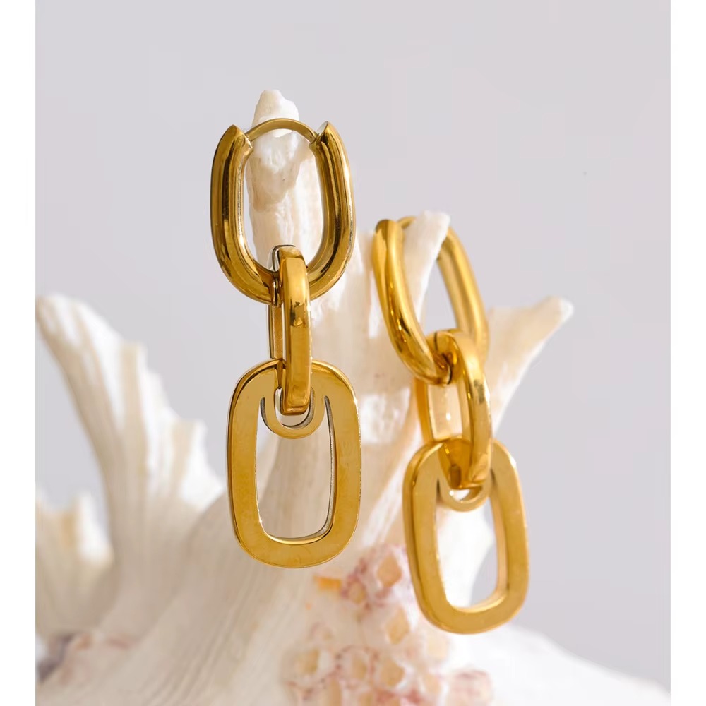 Brincos Argolas Minimalista  - Dourado