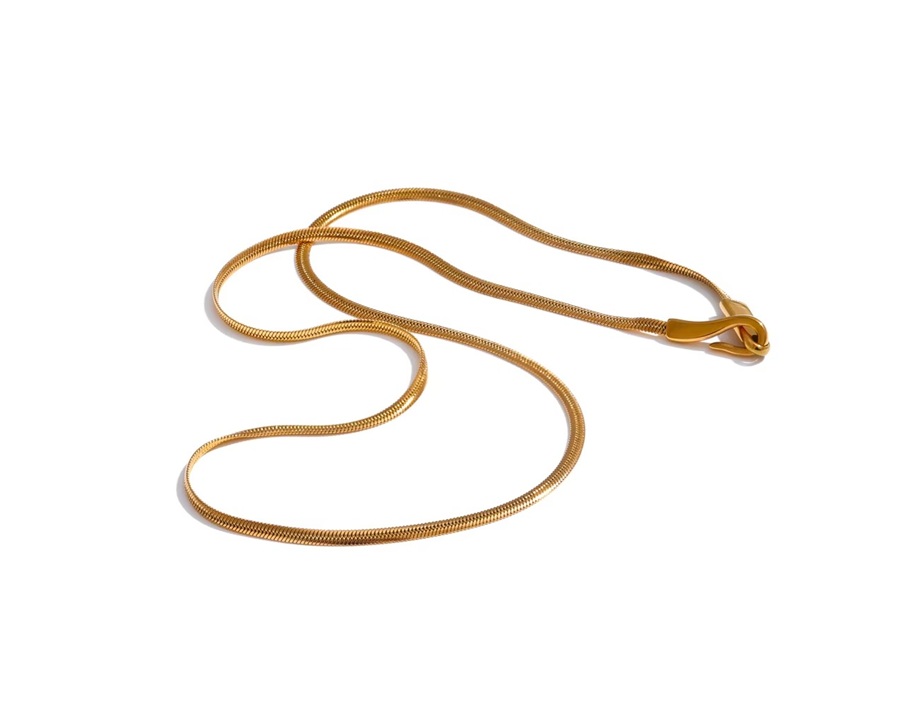 Colar Snake chain - Dourado