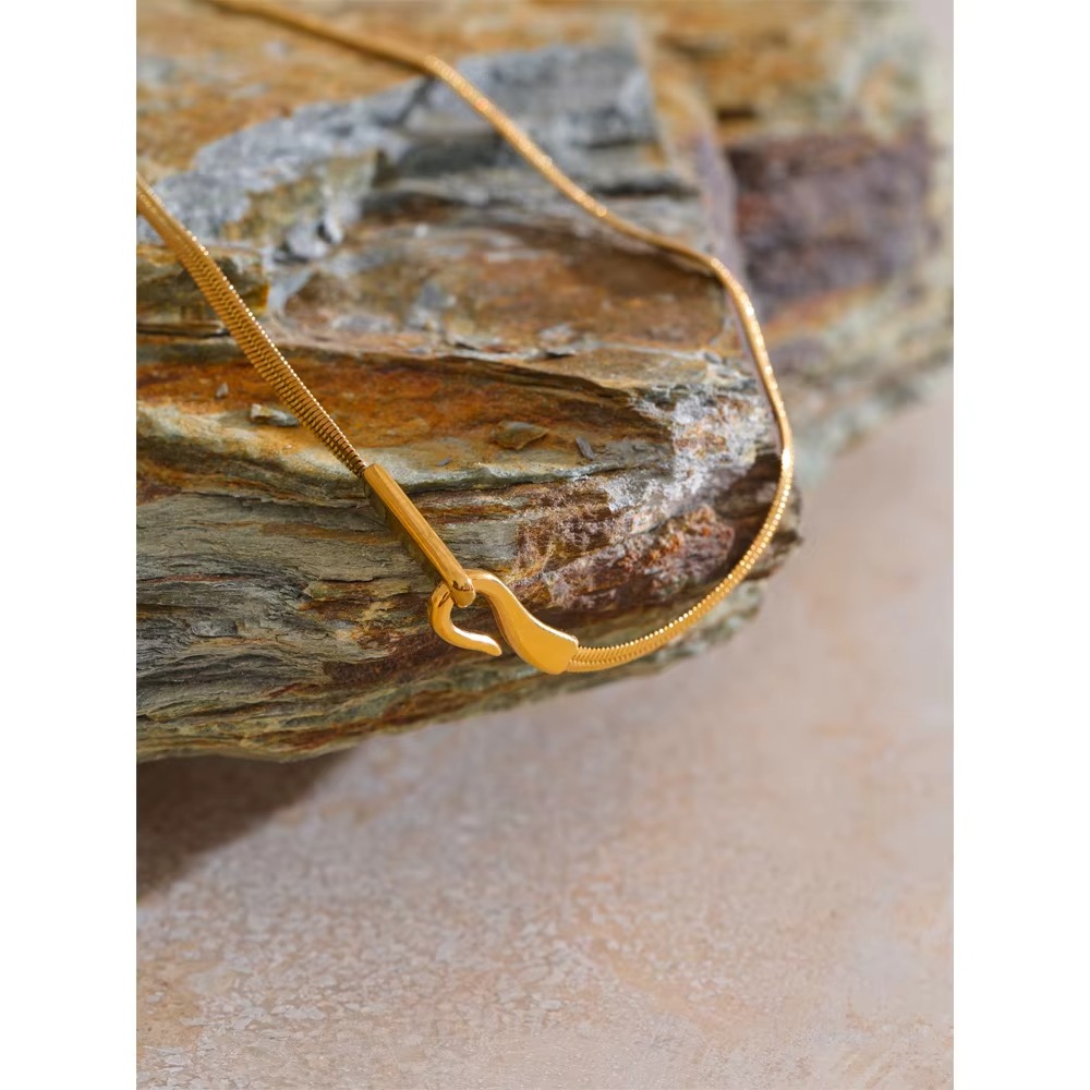 Colar Snake chain - Dourado