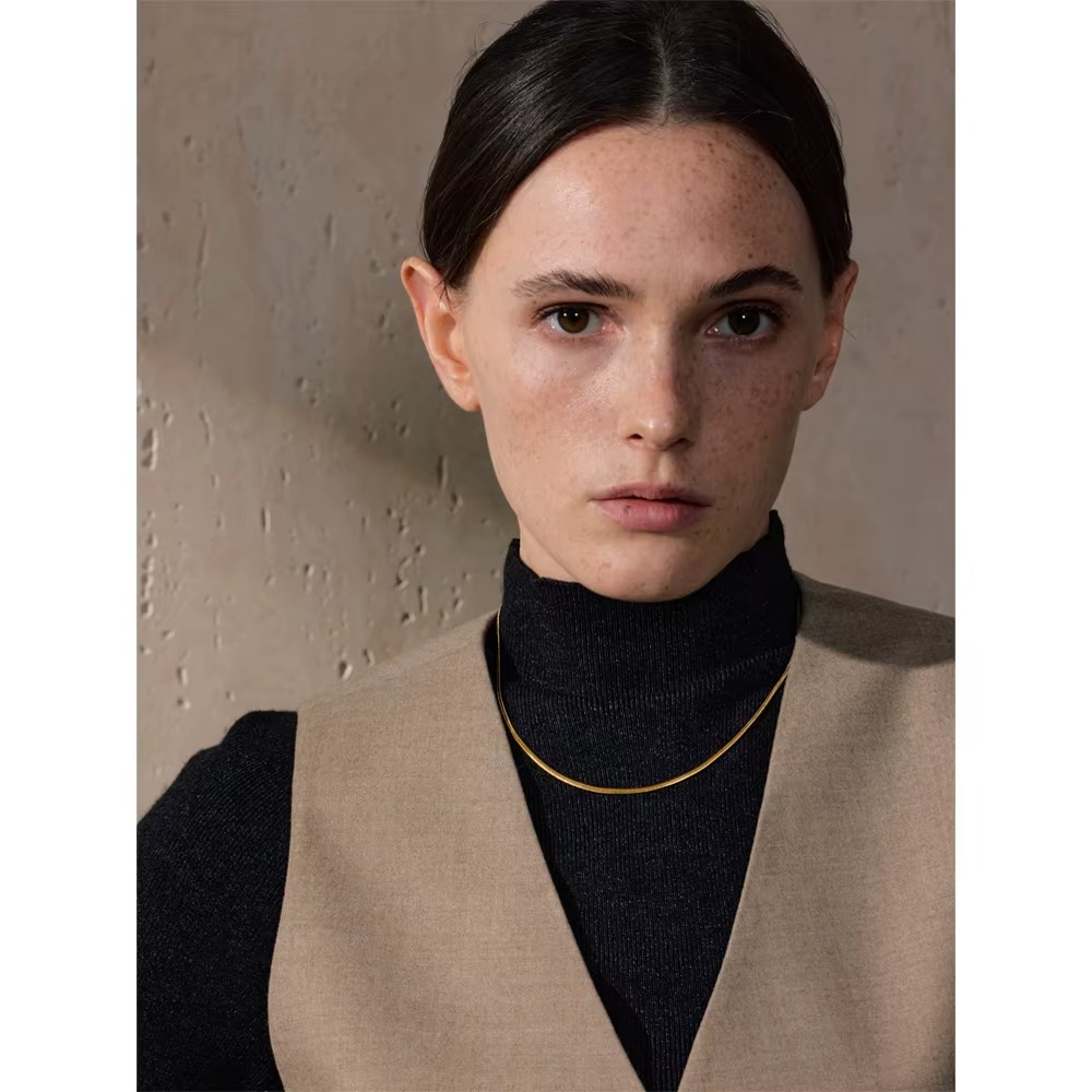 Colar Snake chain - Dourado