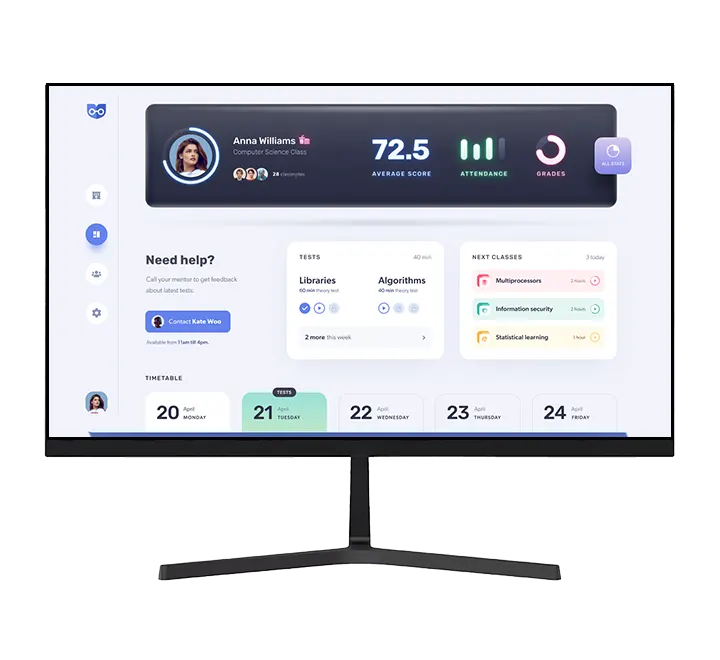 MONITOR ENV FLAT 22 PULGADAS FHD PANEL VA HDMI VGA DC 75HZ