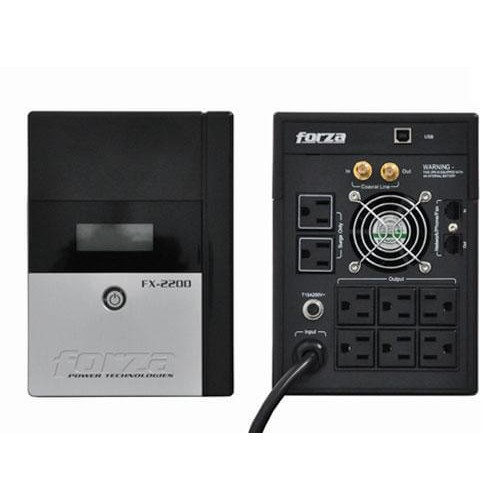 Forza UPS FX- 2200VA 1200W 8 Out 120V US plug
