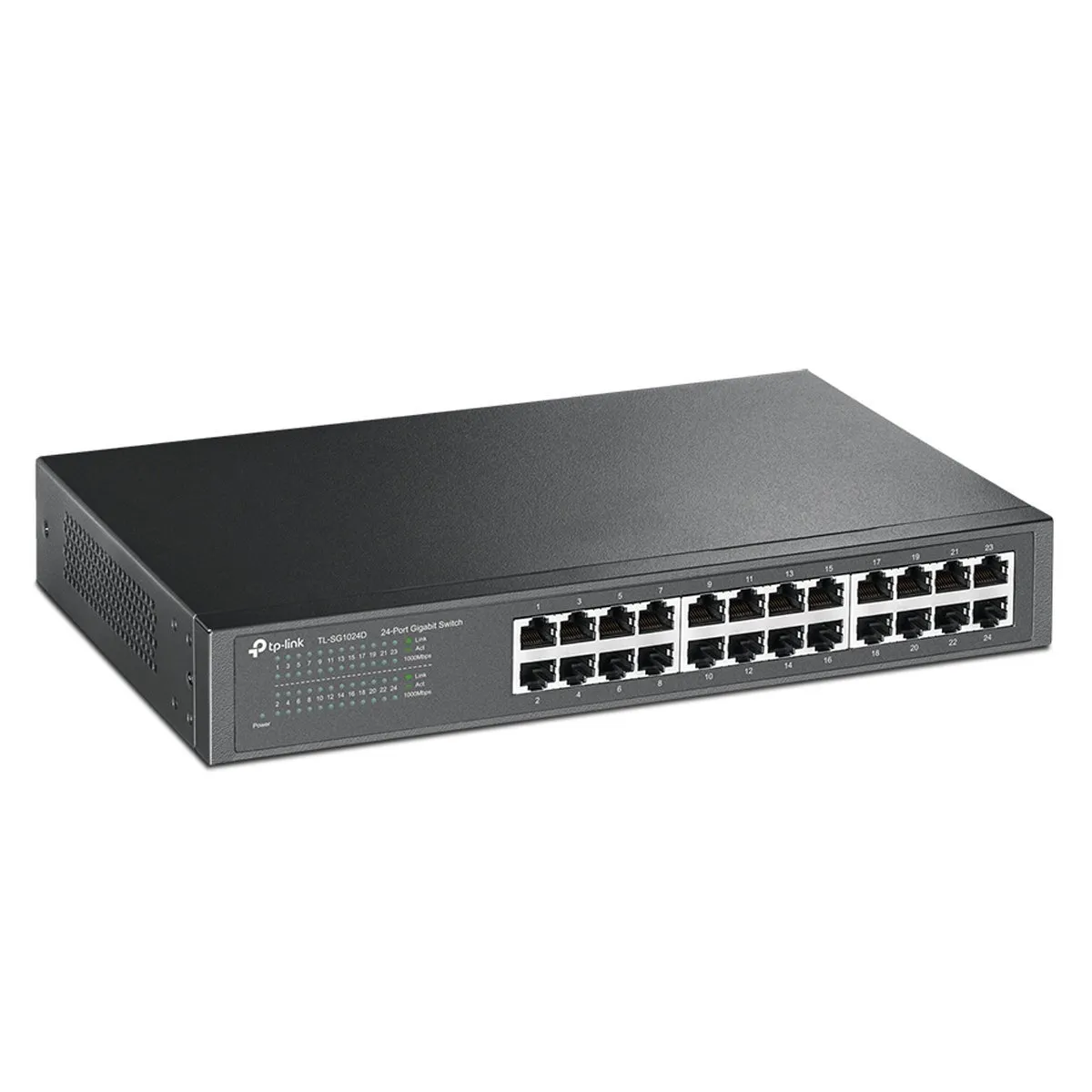 SWITCH TPLINK 24Ptos GIGABIT CASE METALICO DESKTOP-