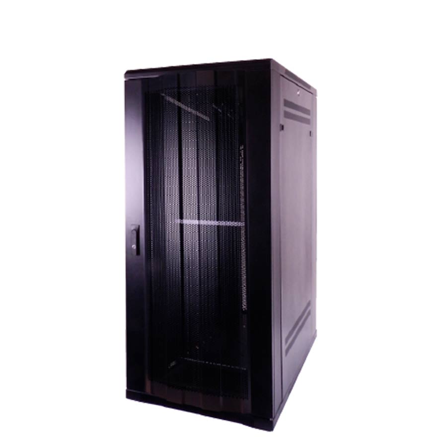 GABINETE 42U-198CM ALTO X 61CM ANCHO X 109CM PROFUNDIDAD-REJILLA REDONDA