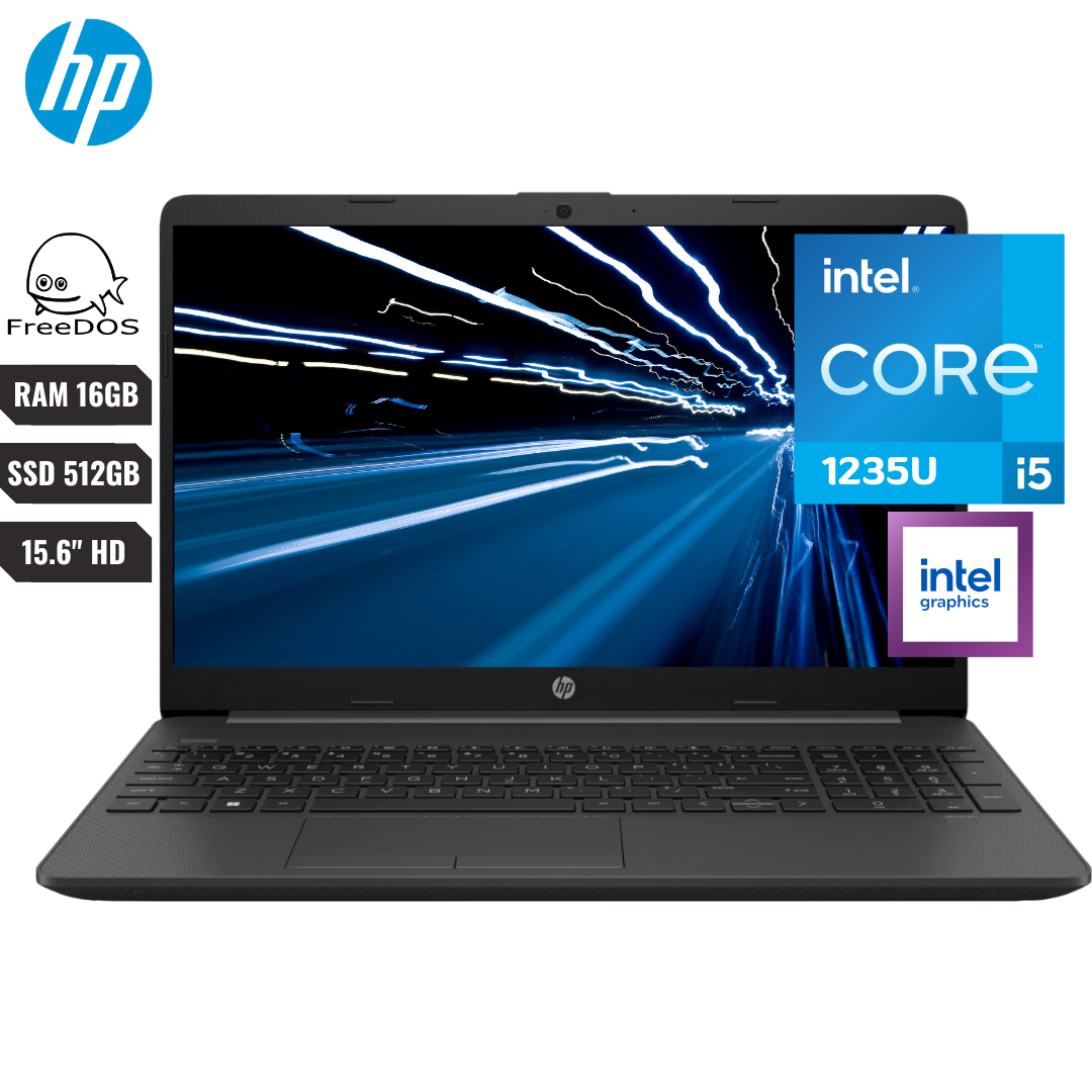 LAPTOP HP 250 G9 lntel Core i5-1235U 16gb 512gb 15/6" Hd Freedos 89K99L5#ABM