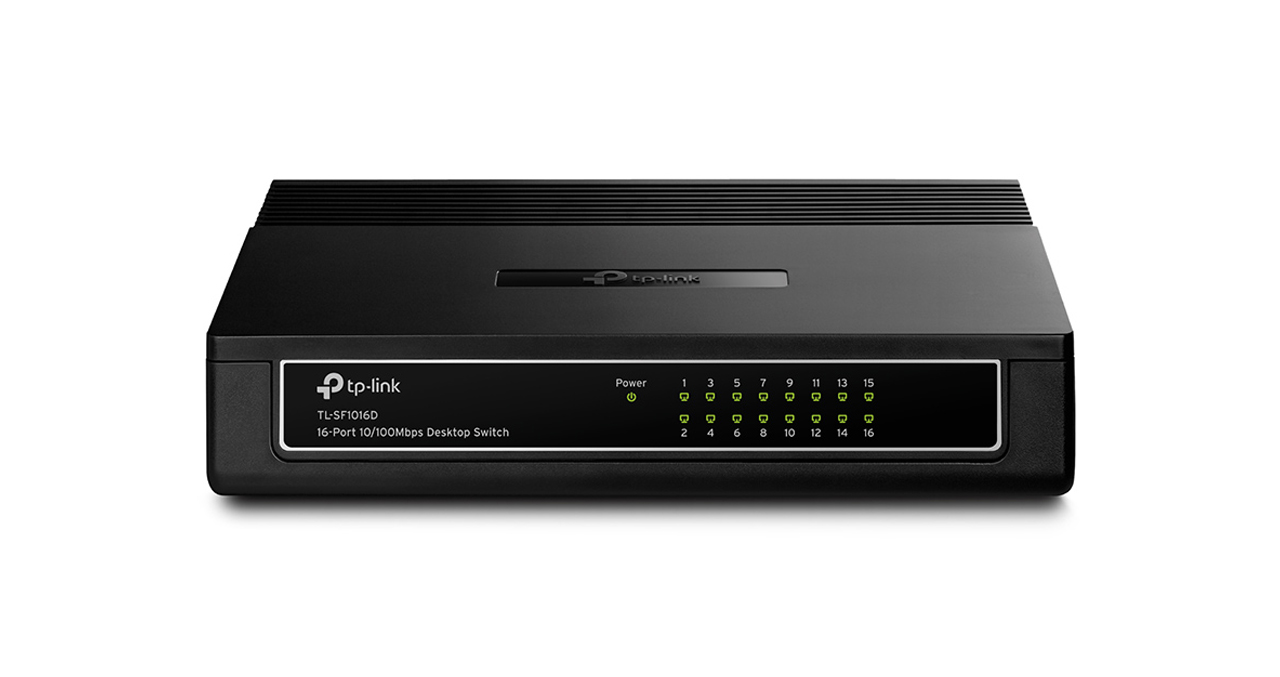 SWITCH TPLINK 16 PUERTOS 10-100 PLASTICO ESCRITORIO