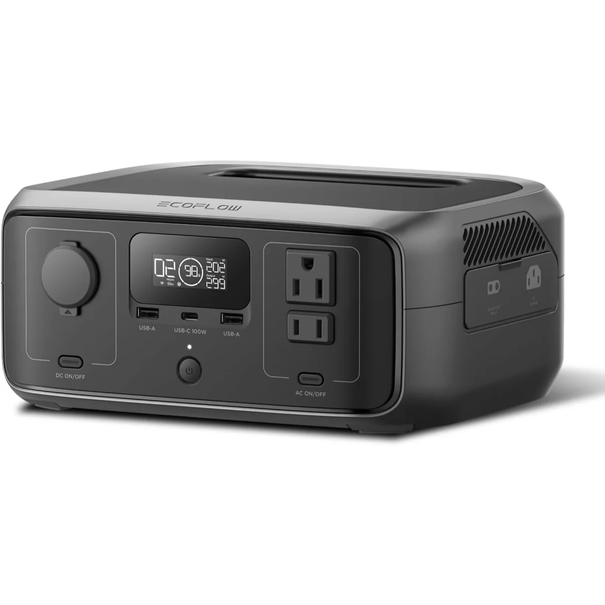 ESTACION ECOFLOW/ESTACION ECOFLOW RIVER 3 / 245WH / 300W /2 TOMAS / USB-A / USB-C / BAT. LITIO