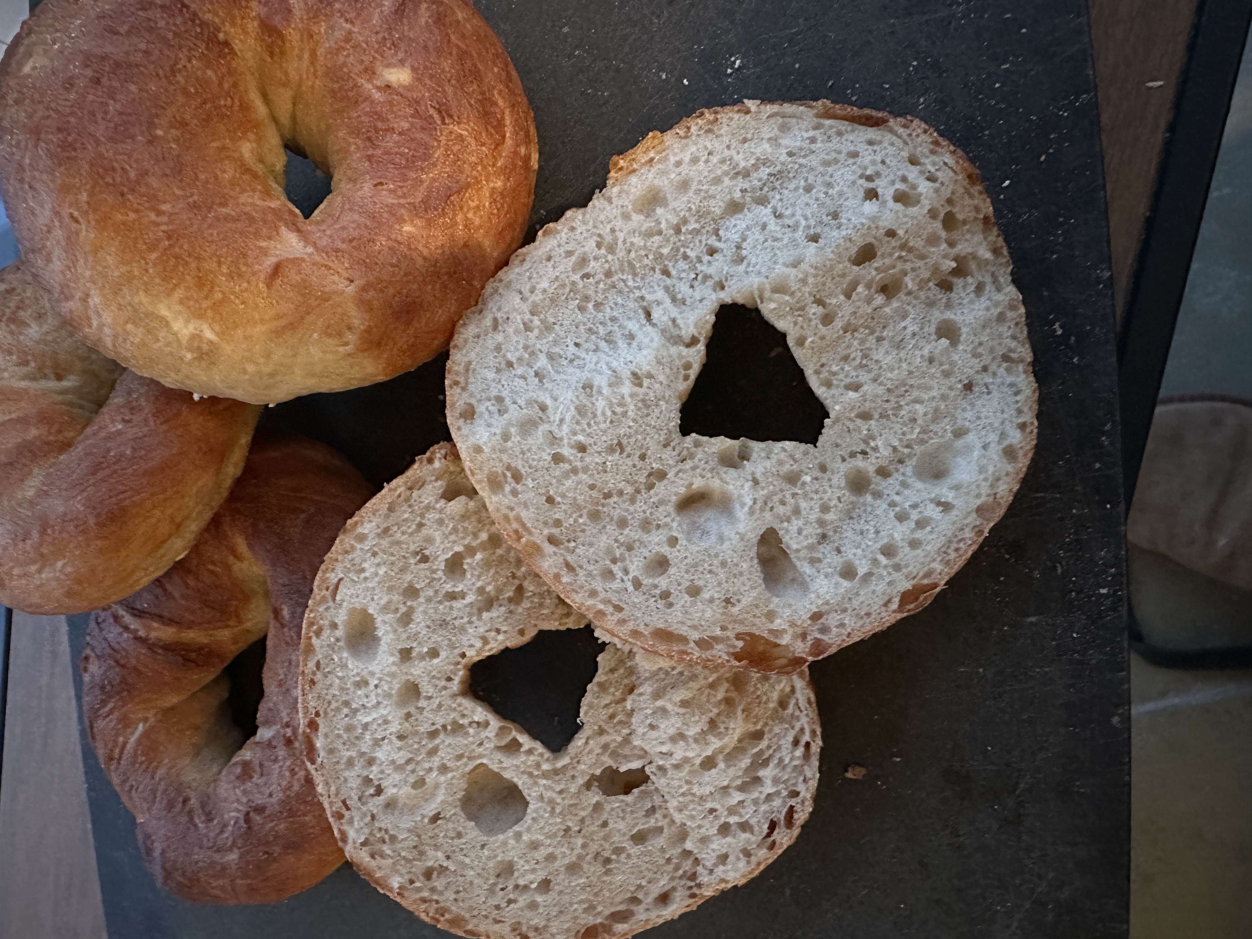 Sourdough enriched Artisan crisp and toothsome Bagels