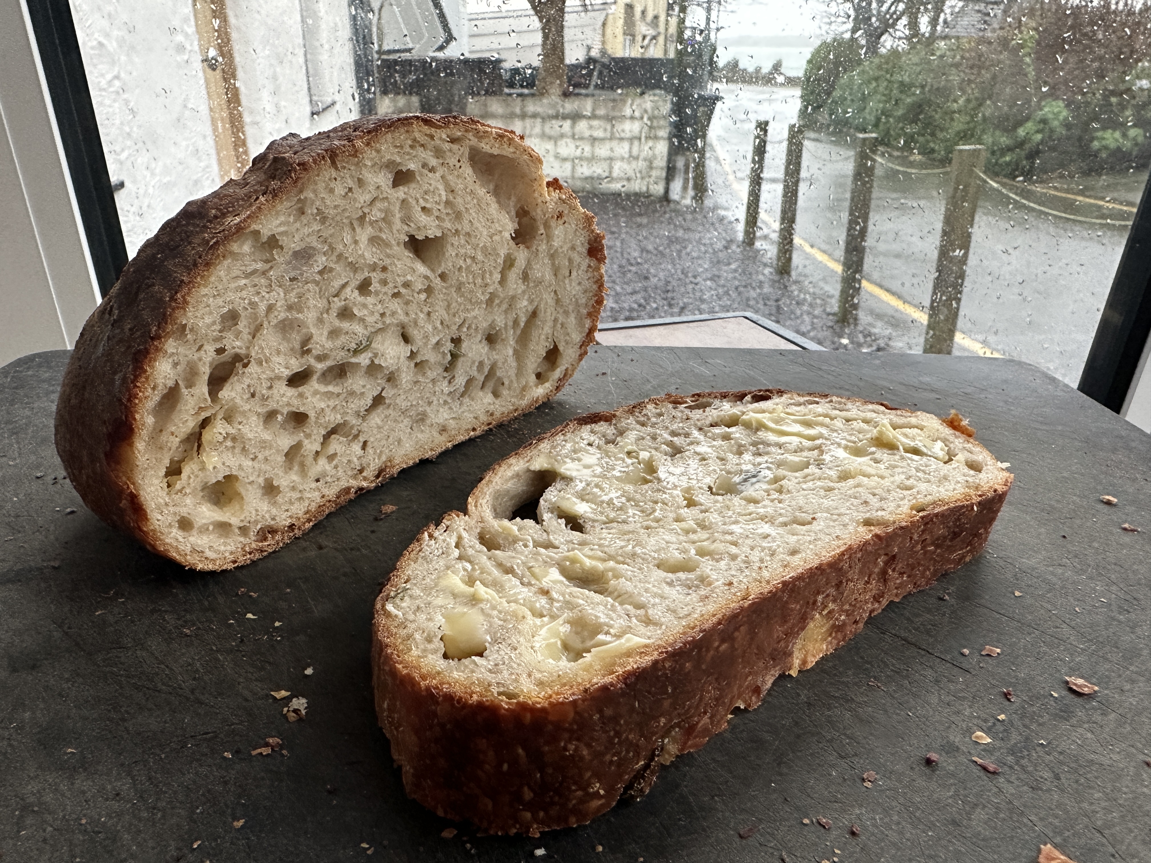 Artisan Sourdough Batard with Jalapeños & Cheddar 