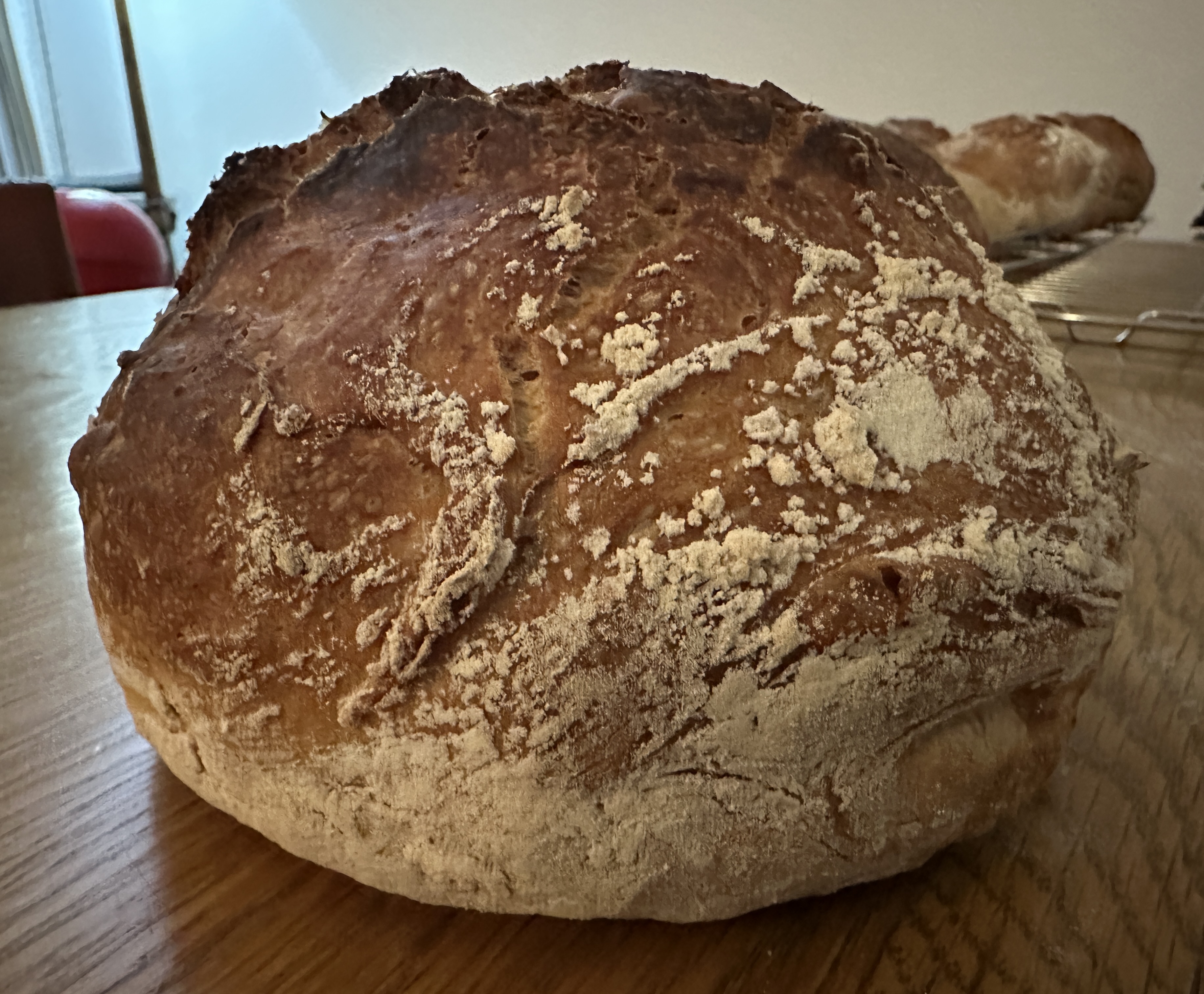 Rustic Artisan Boule with organic Khorasan flour