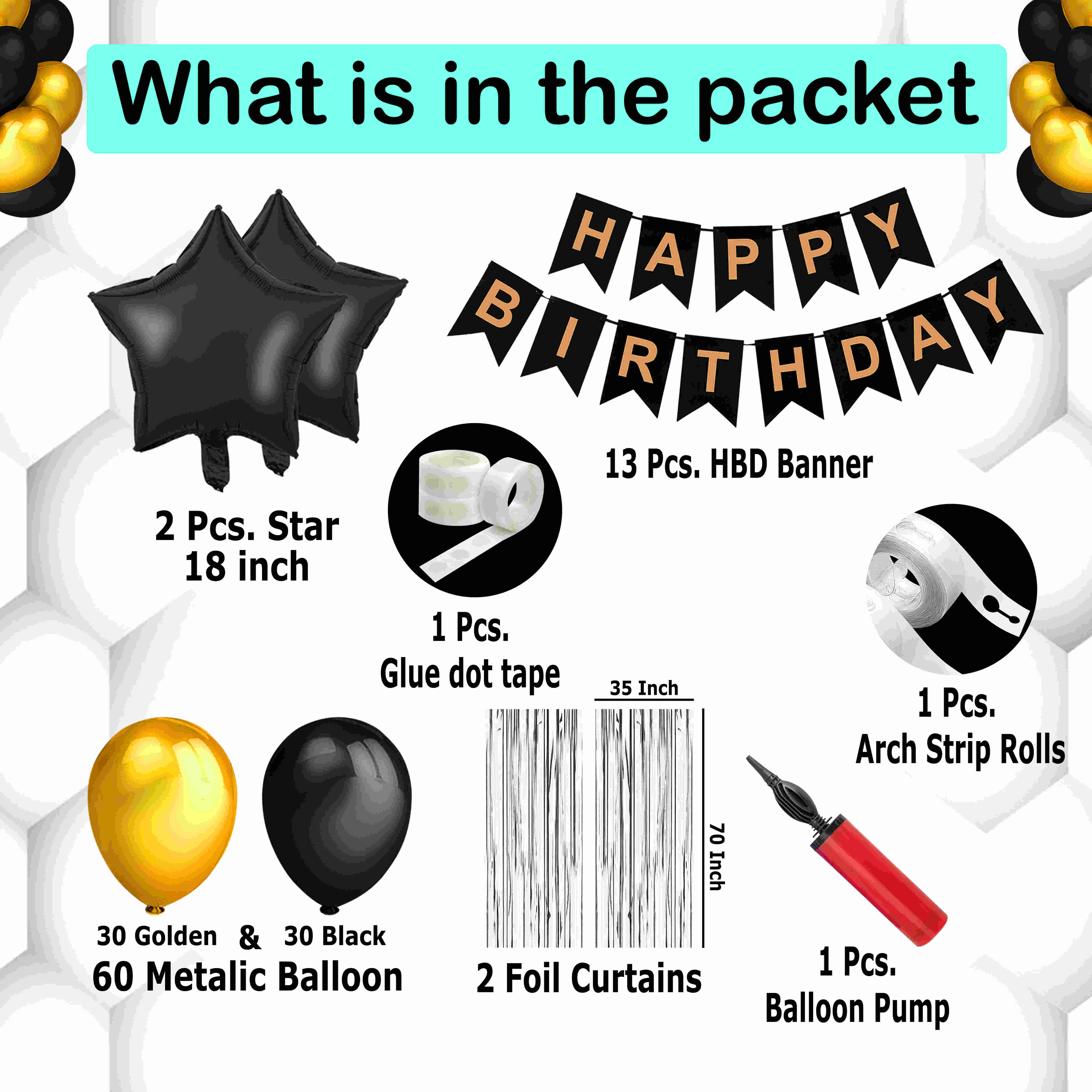 HAPPY BIRTHDAY DECORATION KIT(BANNER)