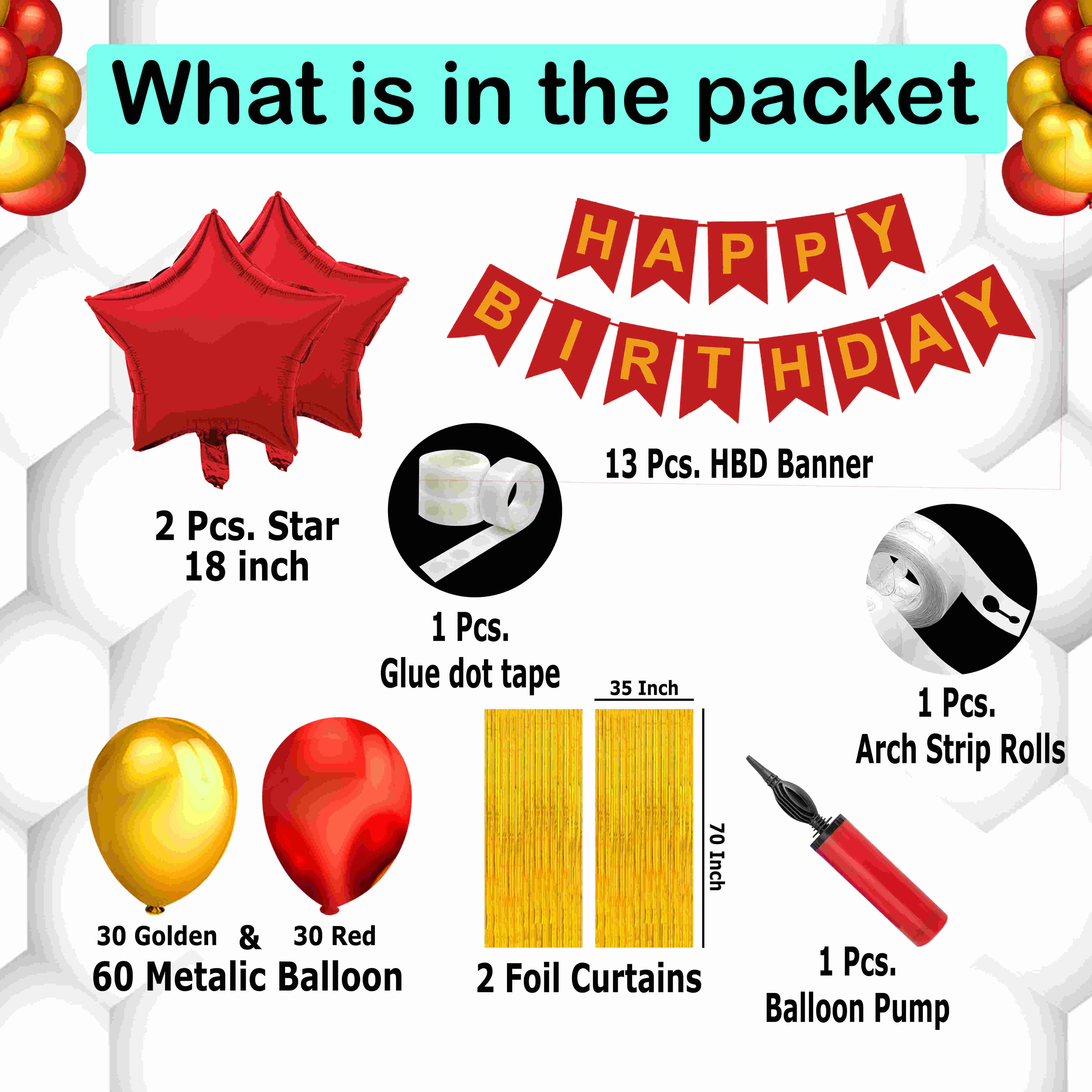 HAPPY BIRTHDAY DECORATION KIT (BANNER)