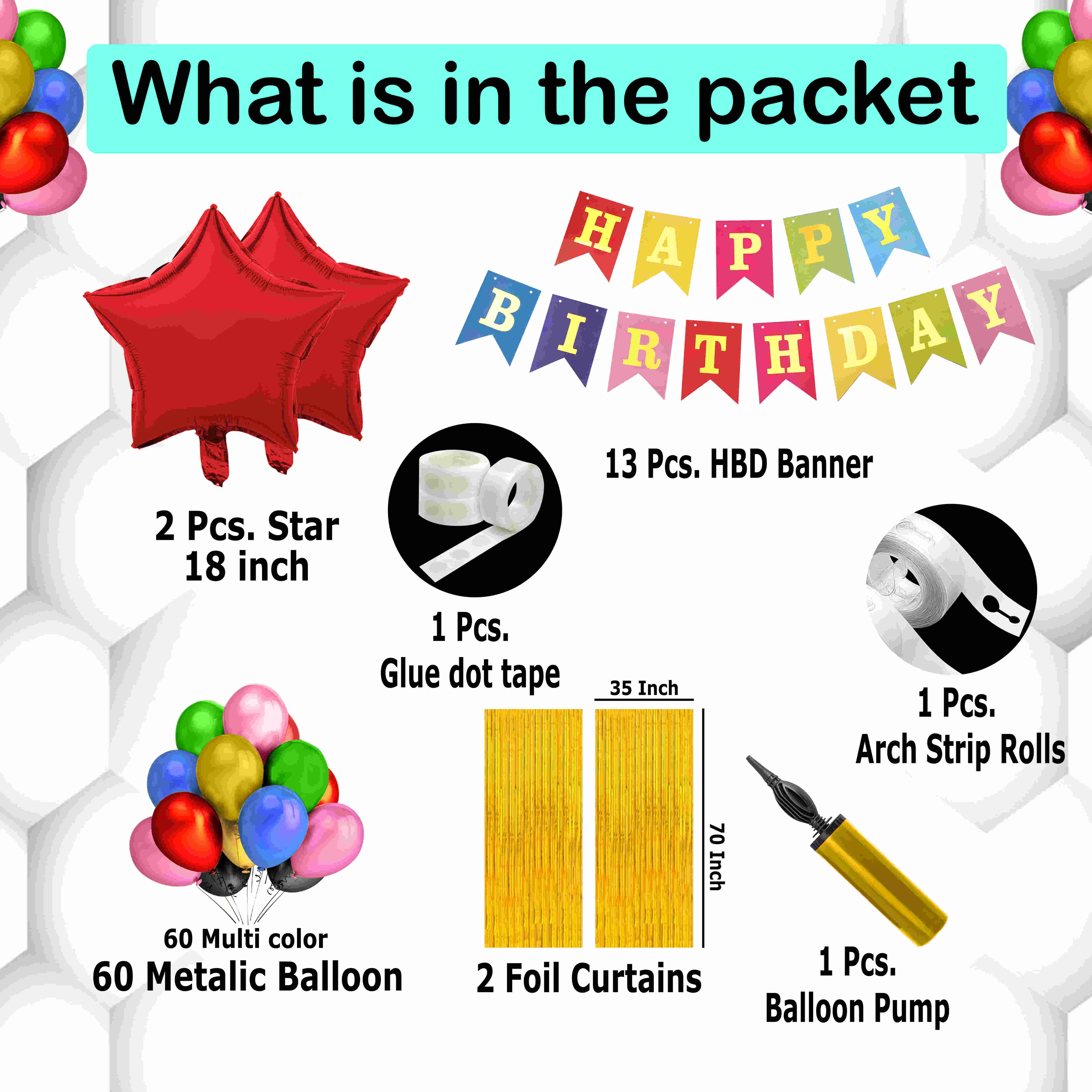 HAPPY BIRTHDAY DECORATION KIT(BANNER)