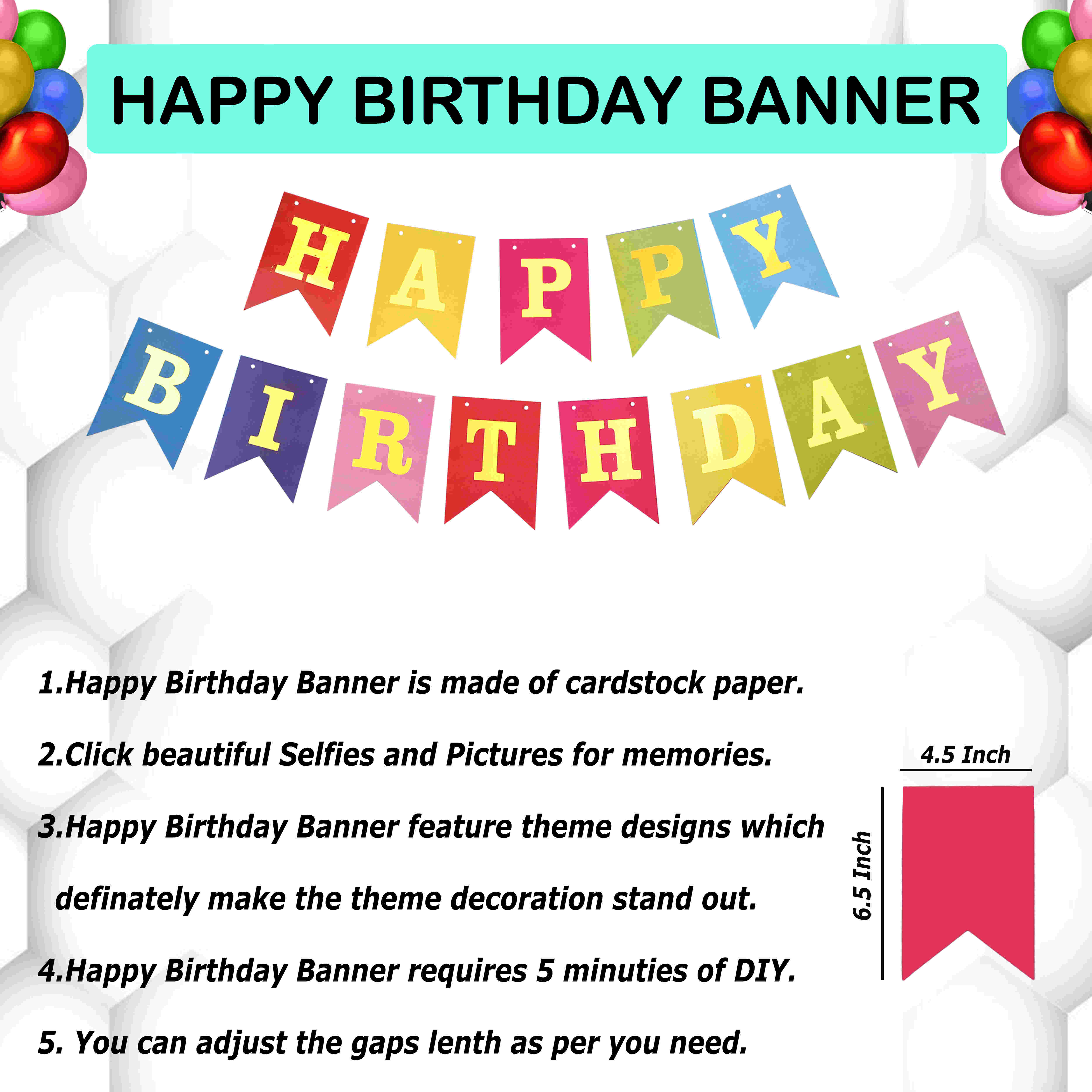 HAPPY BIRTHDAY DECORATION KIT(BANNER)