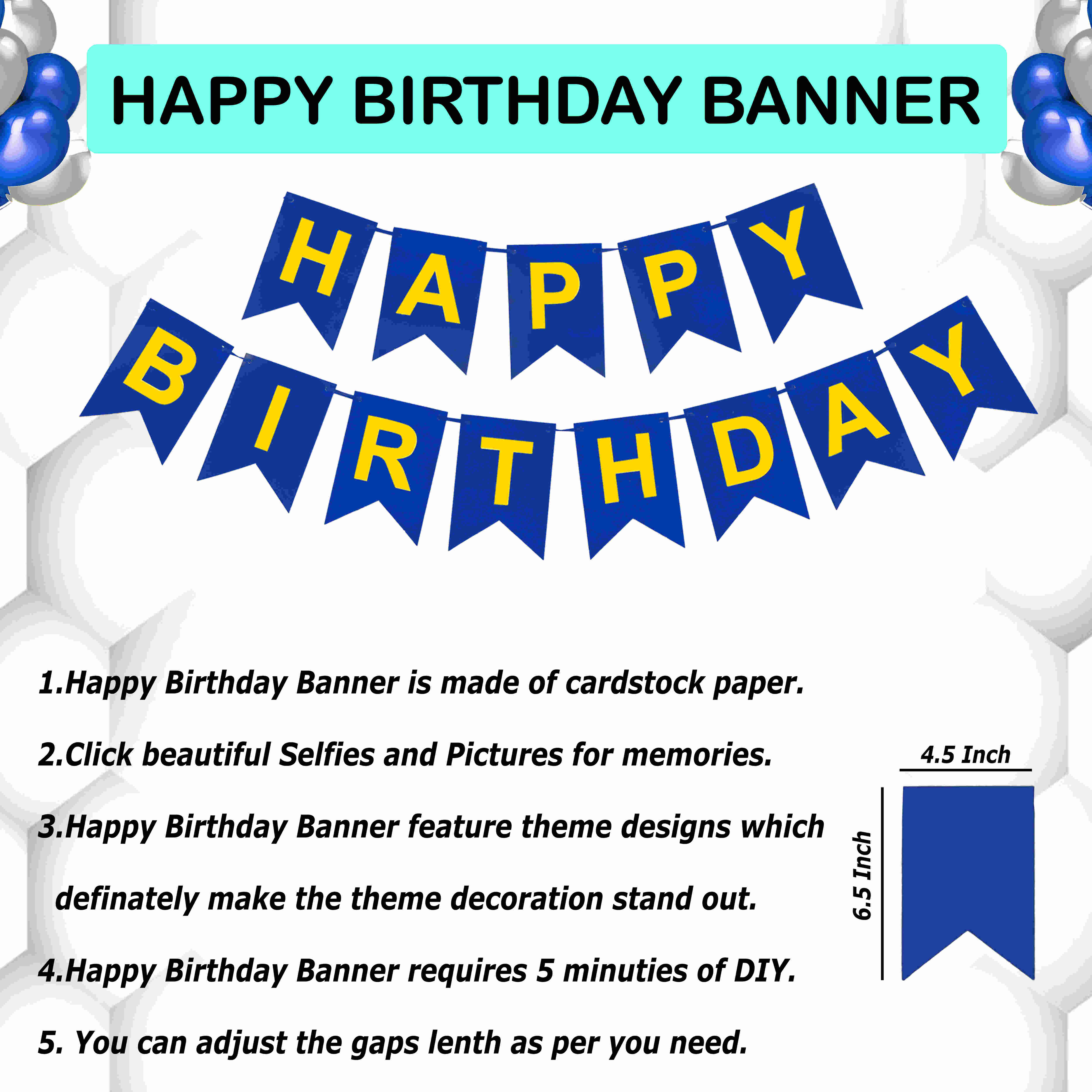 Birthday party decoration set