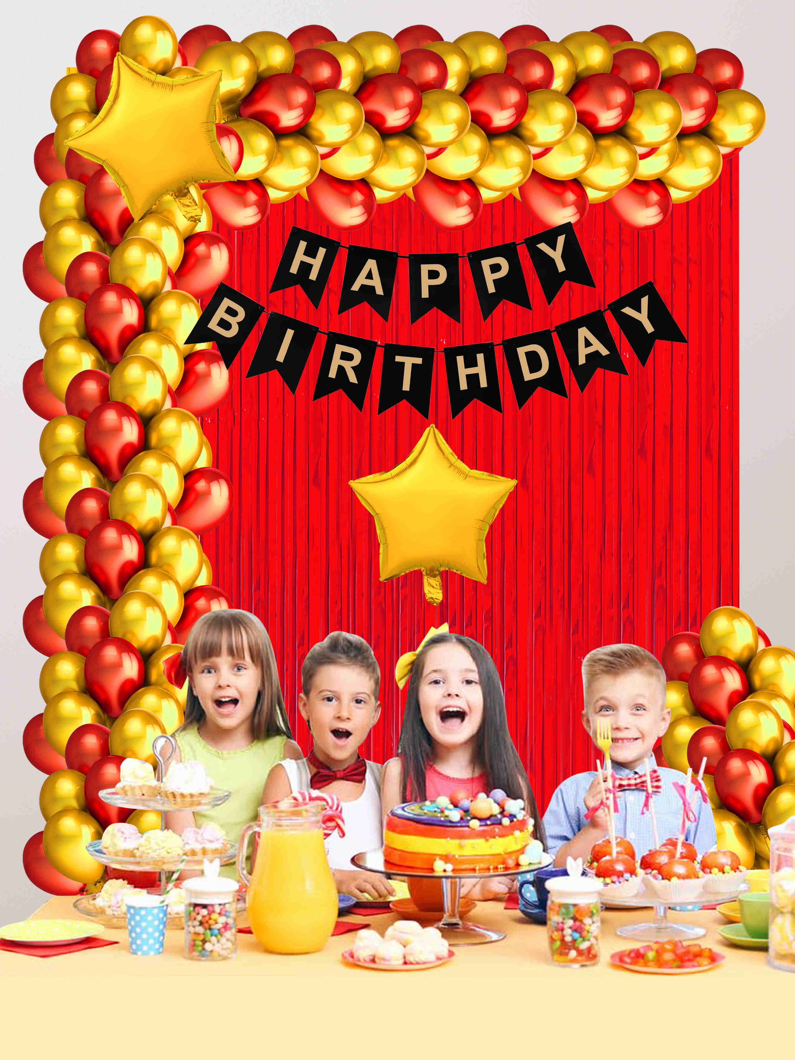 HAPPY BIRTHDAY DECORATION COMBO KIT (BANNER)
