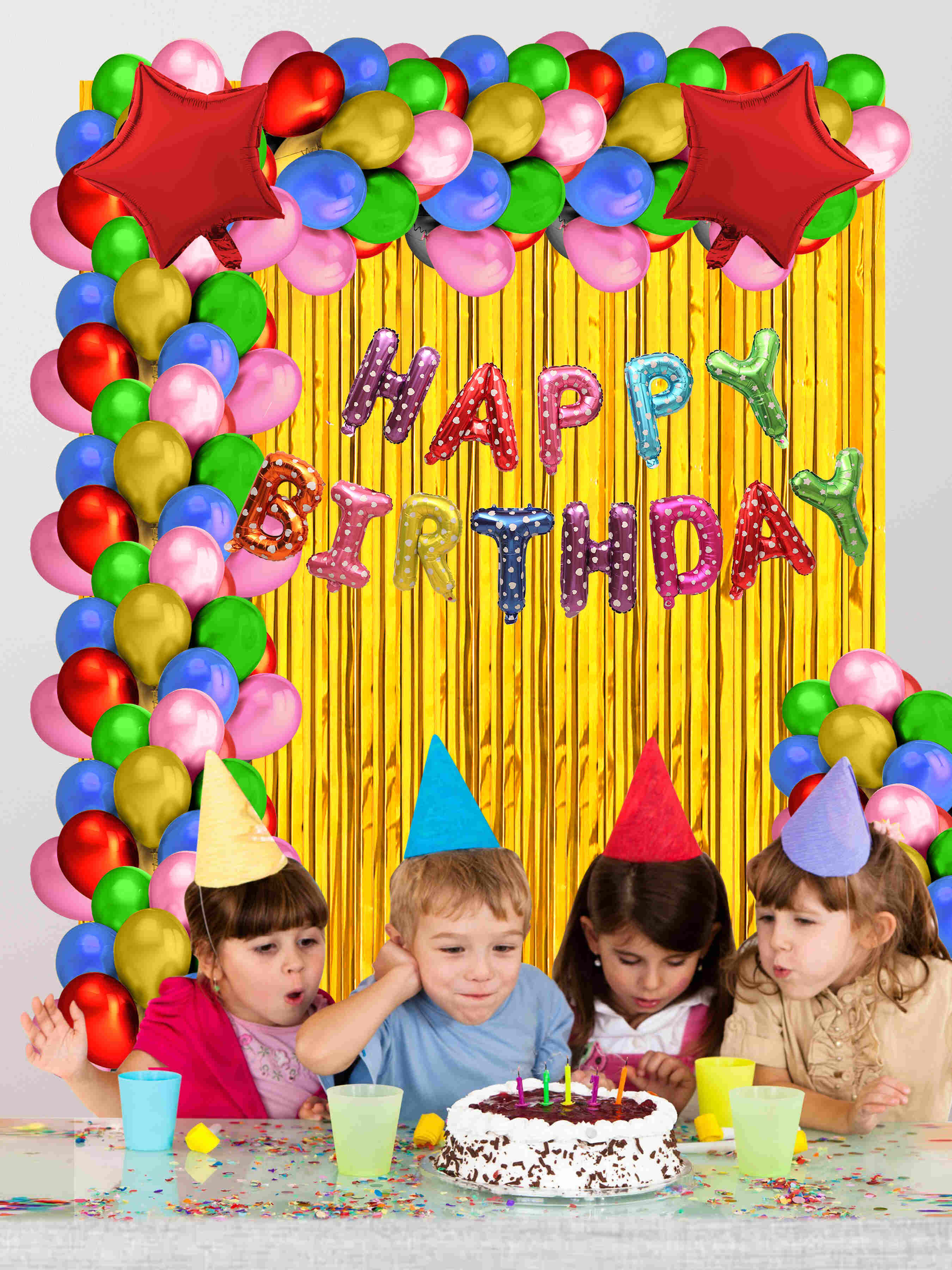 HAPPY BIRTHDAY DECORATION COMBO KIT (FOIL)