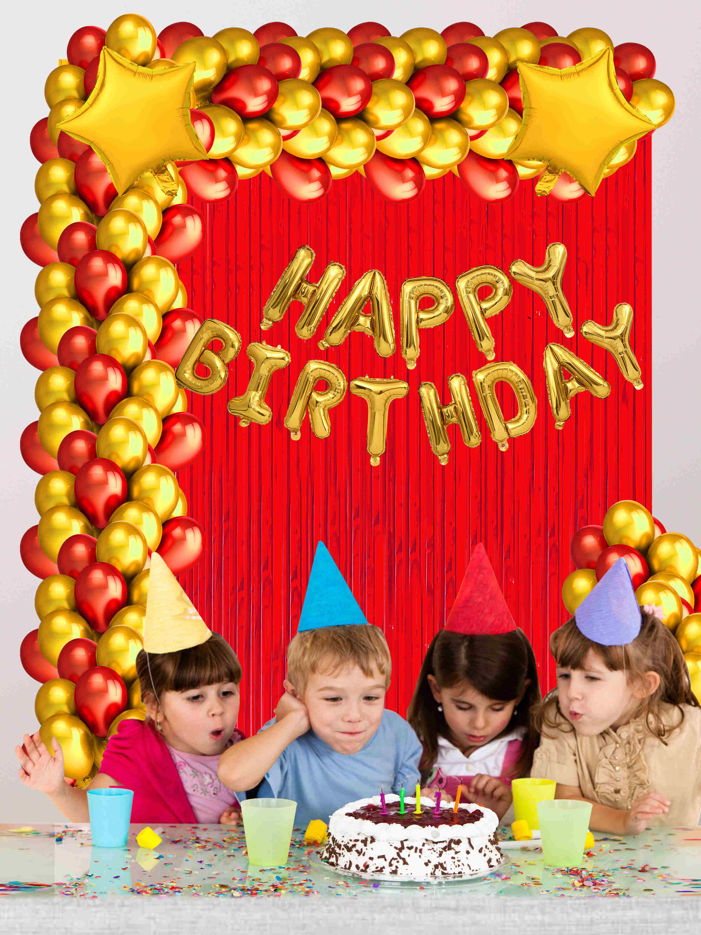 HAPPY BIRTHDAY DECORATION COMBO KIT (FOIL)