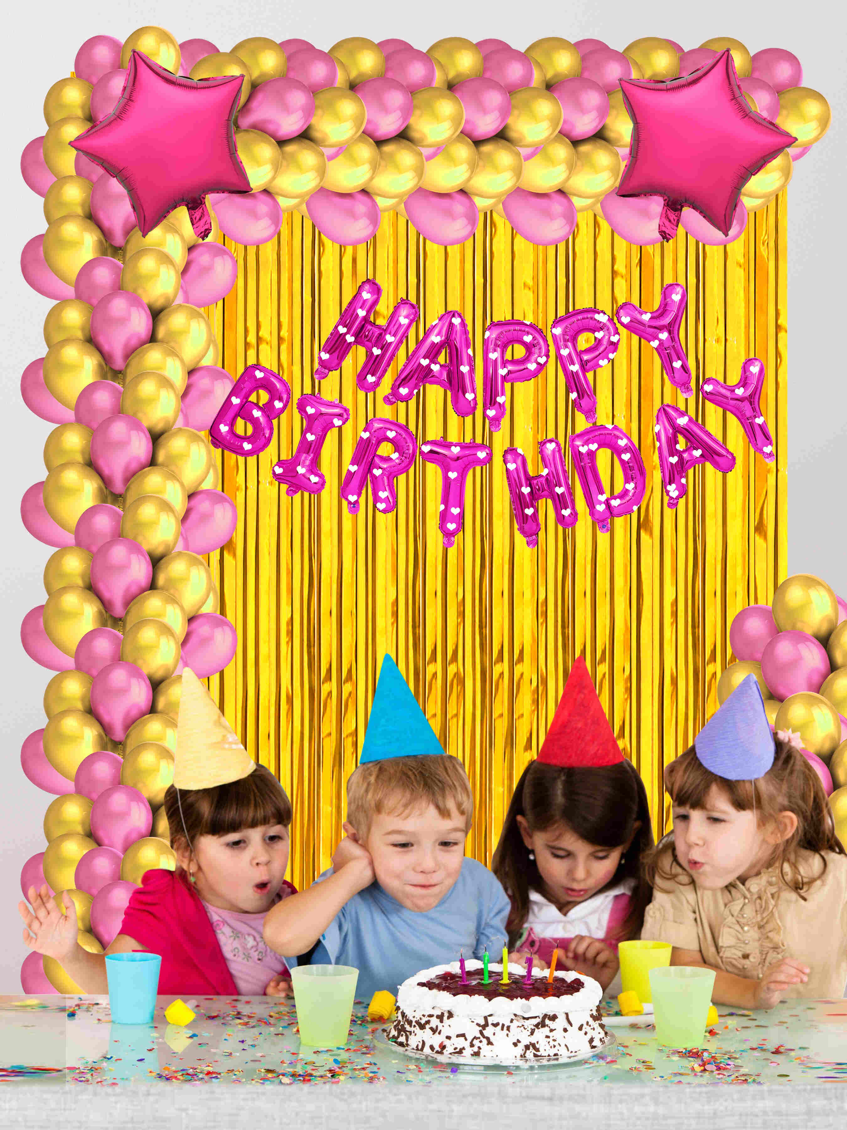 HAPPY BIRTHDAY DECORATION COMBO KIT (FOIL)